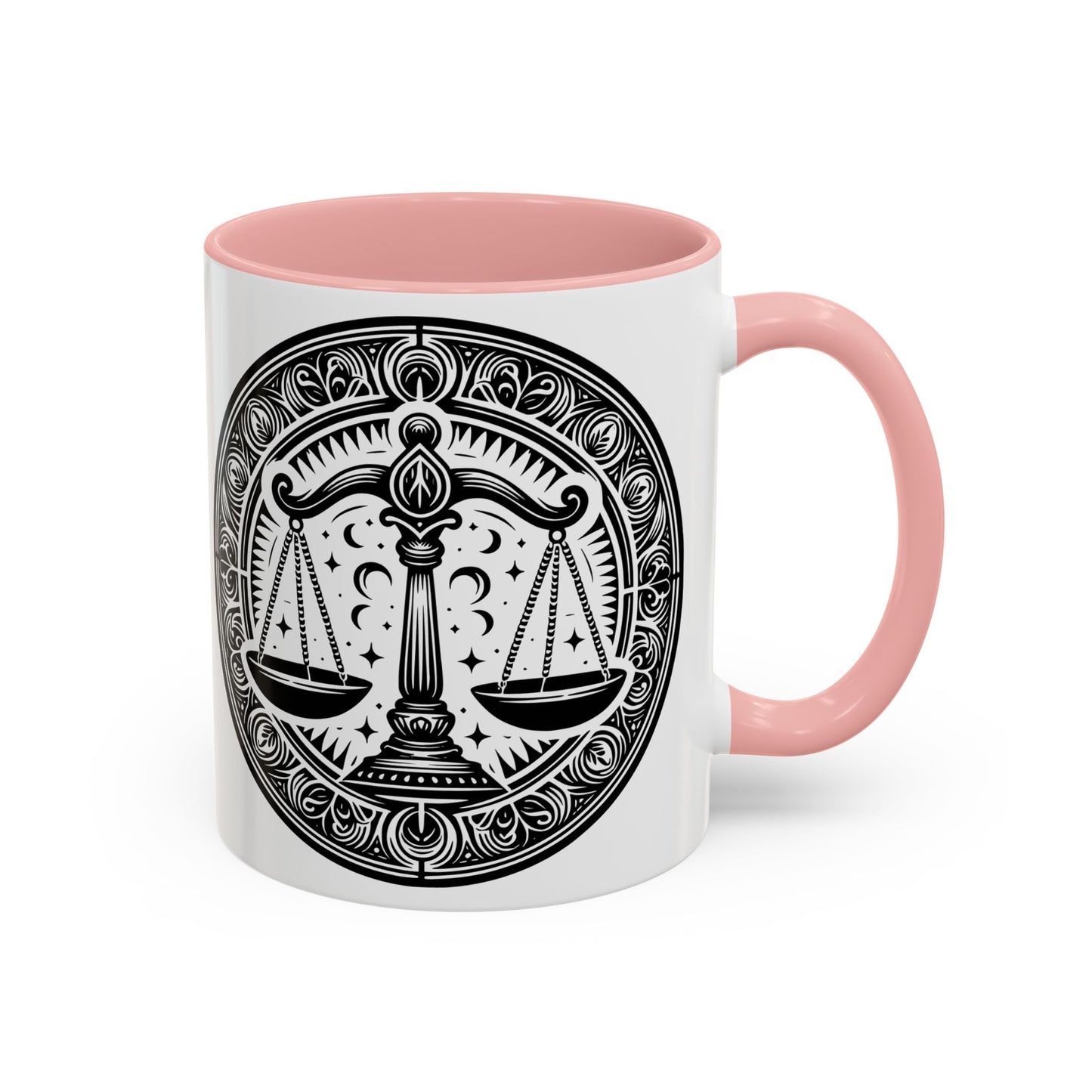 Justice Scale Accent Coffee Mug - Perfect Gift for Lawyers, Graduations, Law School, Legal Professionals, Motivational Decor