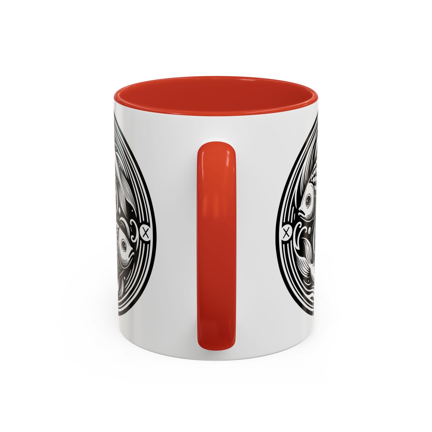Elegant Koi Fish Accent Coffee Mug - Unique Artwork, Perfect for Tea Lovers, Gift for Him/Her, Home Decor, Birthday Present