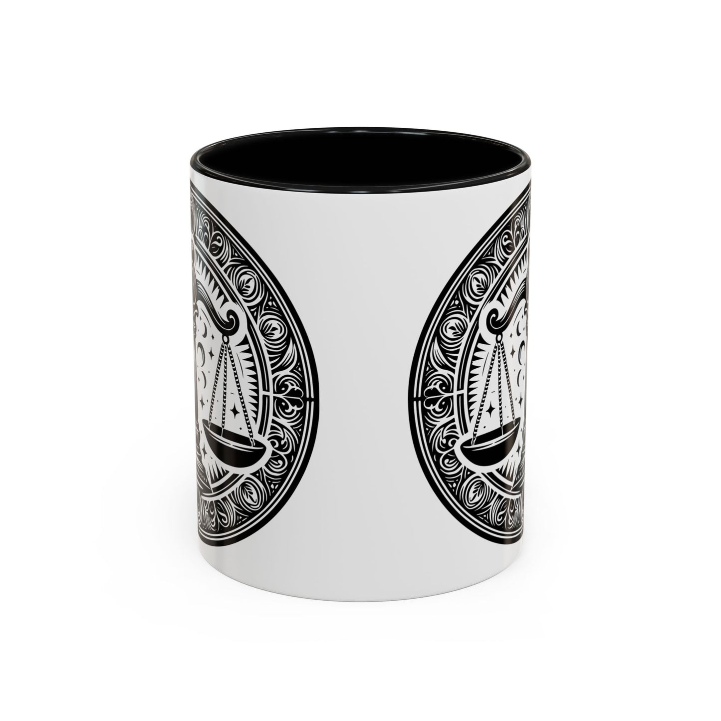 Justice Scale Accent Coffee Mug - Perfect Gift for Lawyers, Graduations, Law School, Legal Professionals, Motivational Decor