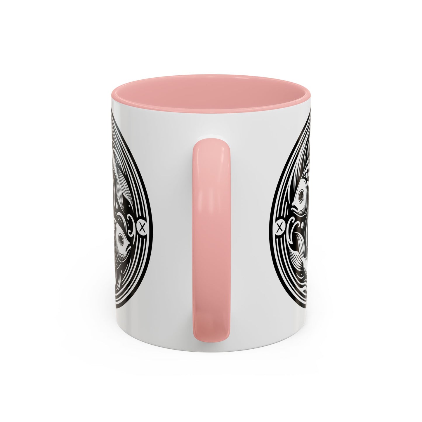 Elegant Koi Fish Accent Coffee Mug - Unique Artwork, Perfect for Tea Lovers, Gift for Him/Her, Home Decor, Birthday Present