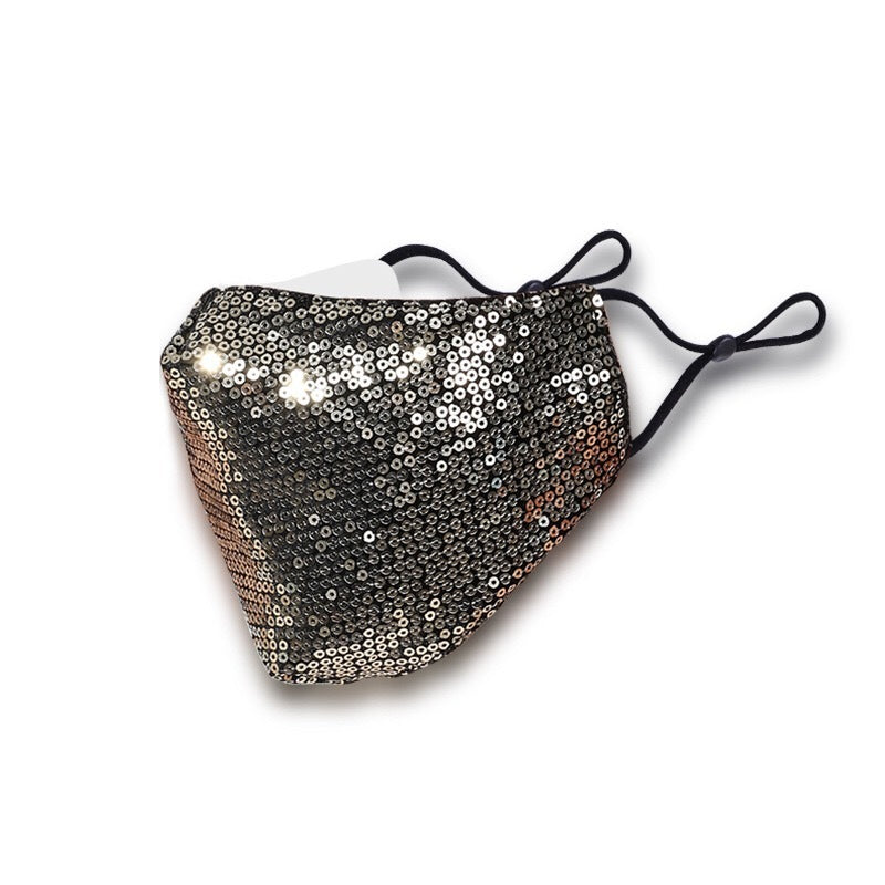 Paillettes coton masque