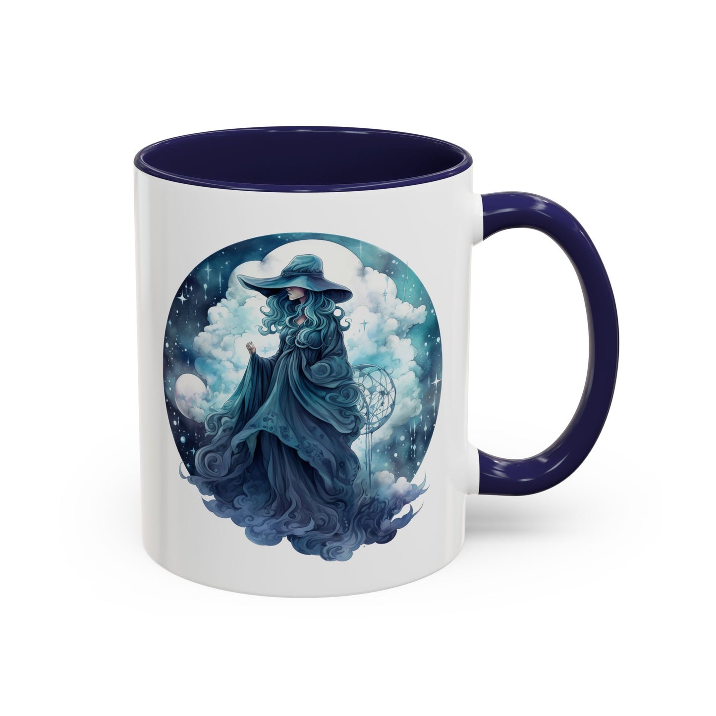 Celestial Dreamer Coffee Mug, Mystical Art Mug, Witchy Coffee Cup, Unique Gift for Her, Fantasy Mug, Astrology Theme