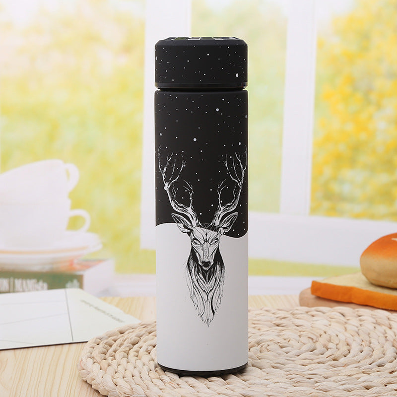 Stainless steel mug starlight deer gift cup