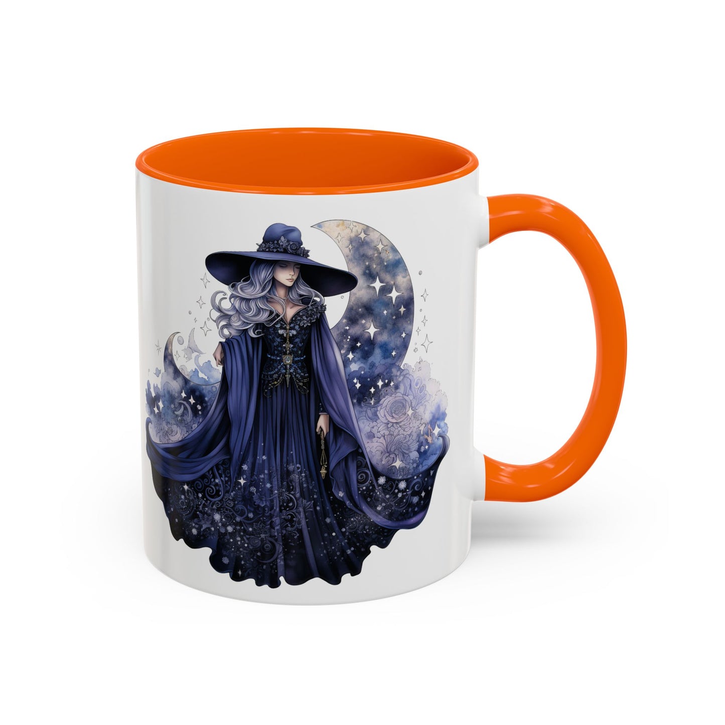 Mystical Sorceress Coffee Mug, Celestial Mug, Witch Coffee Cup, Astrology Drinkware, Enchanted Gift, Moon Phase Mug