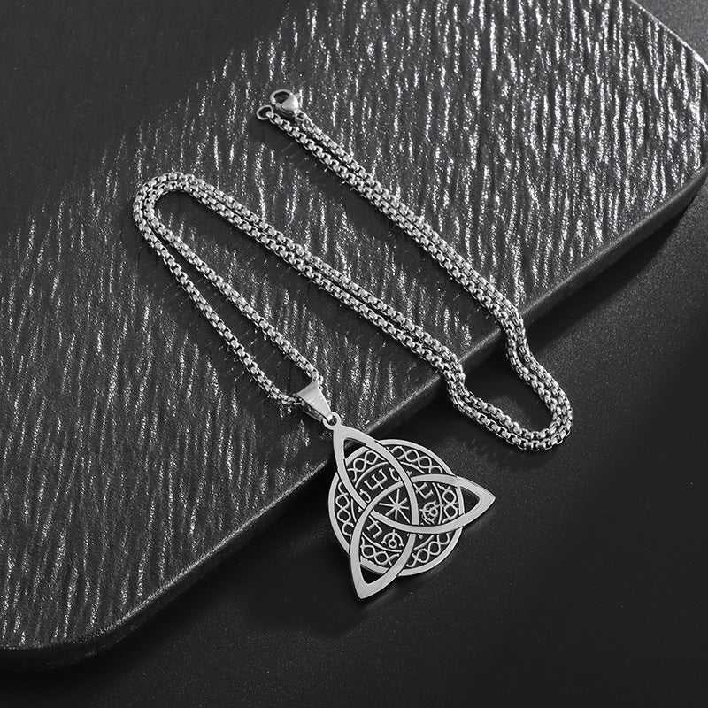 Viking Compass Stainless Steel Necklace For Women