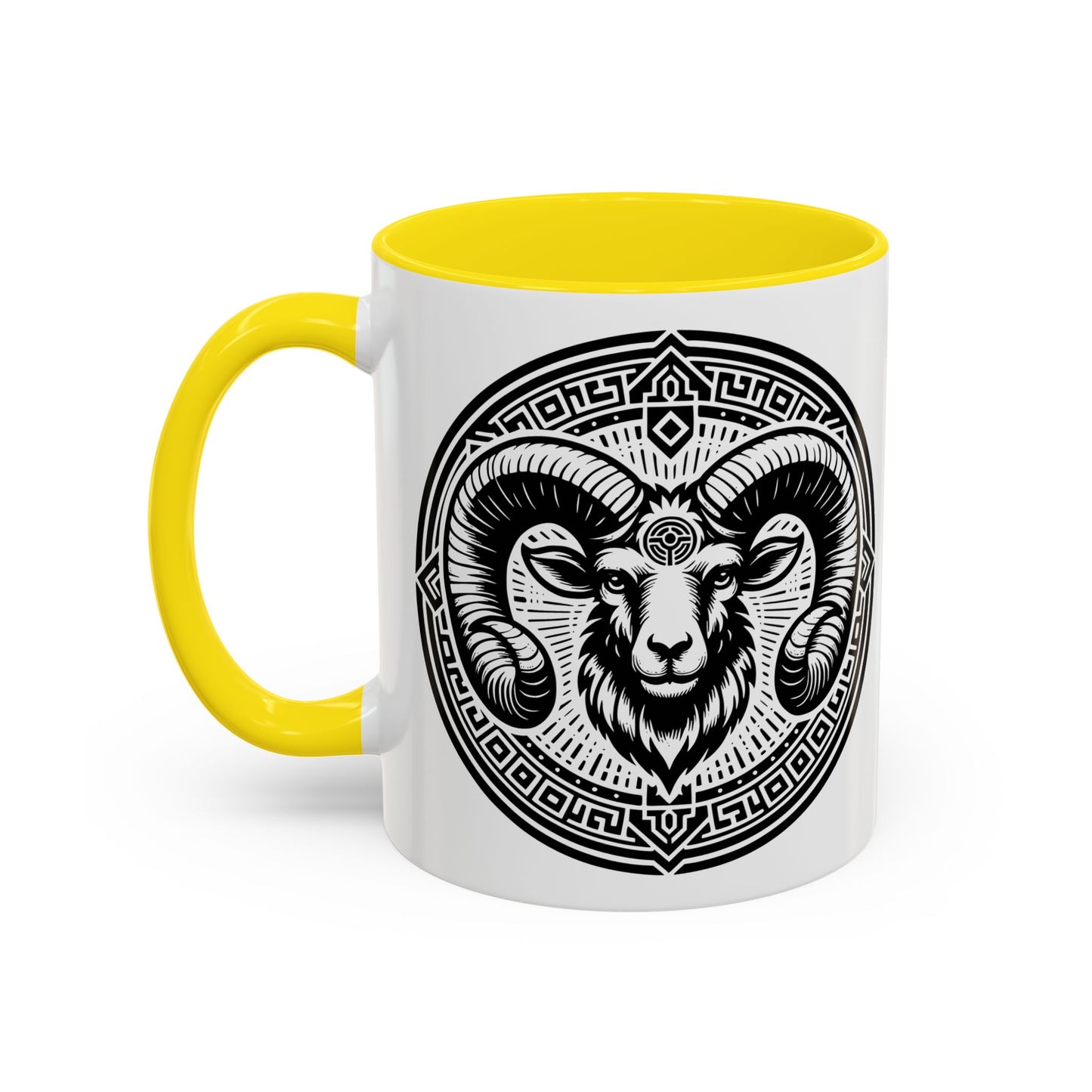 Bold Ram Accent Coffee Mug, Unique Gift for Animal Lovers, Perfect for Home, Office, Birthdays, or Holidays, 11/15oz