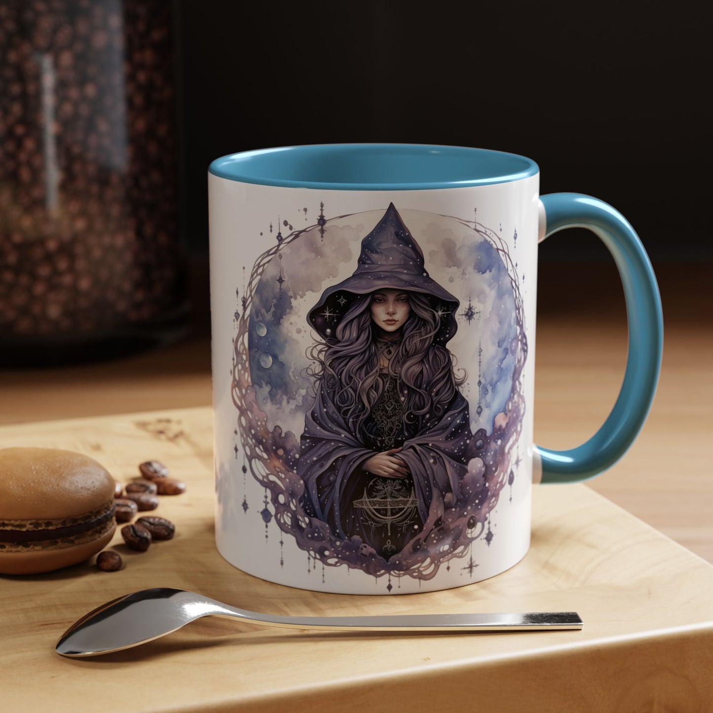 Mystical Witch Coffee Mug | Enchanted Gift for Tea Lovers, Halloween Decor, Witchcraft Lover, Celestial Home Decor, Unique Magic Mug