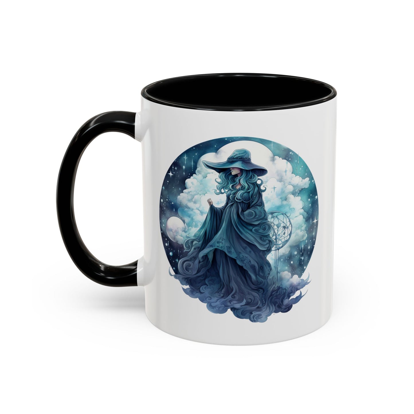 Celestial Dreamer Coffee Mug, Mystical Art Mug, Witchy Coffee Cup, Unique Gift for Her, Fantasy Mug, Astrology Theme