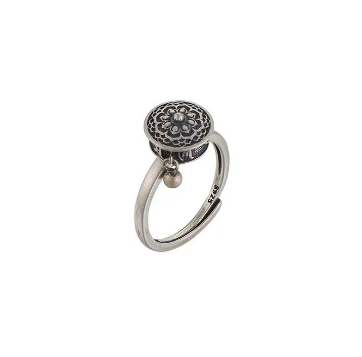 Blessing transfer ring sterling silver zodiac year amulet