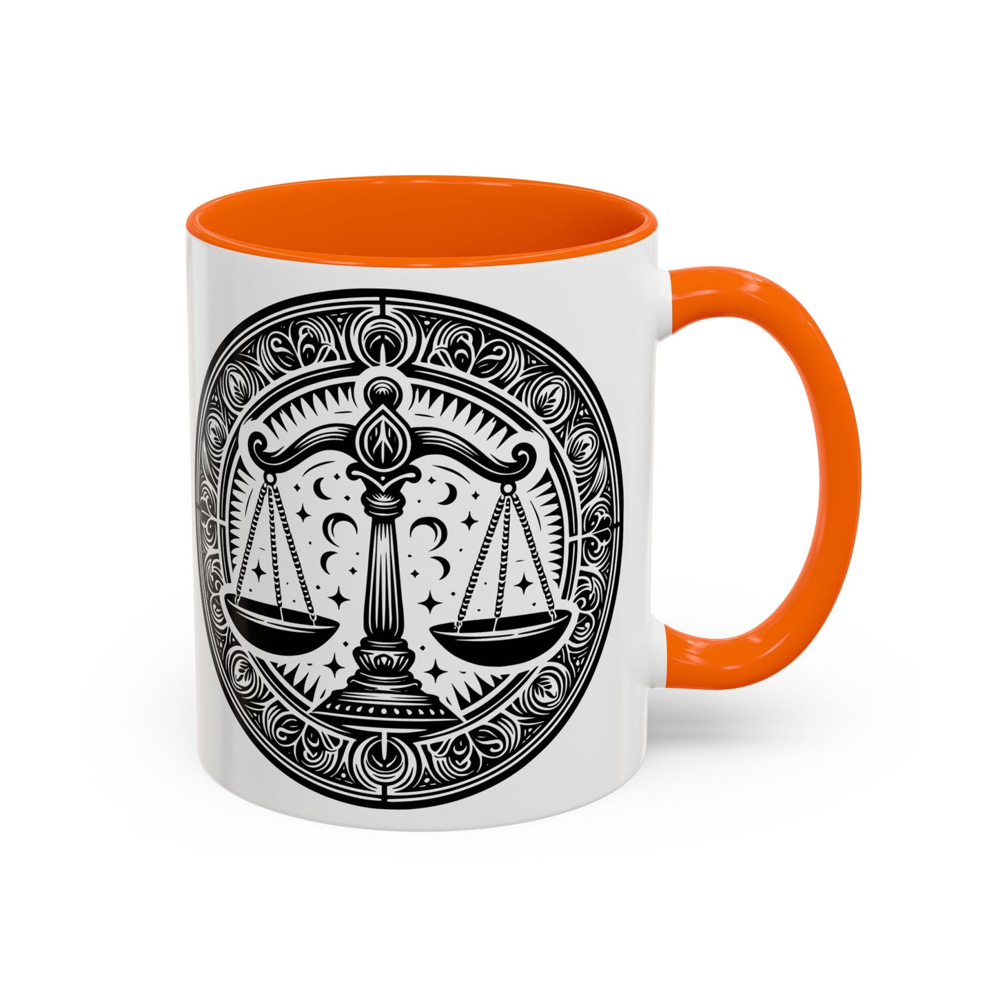 Justice Scale Accent Coffee Mug - Perfect Gift for Lawyers, Graduations, Law School, Legal Professionals, Motivational Decor