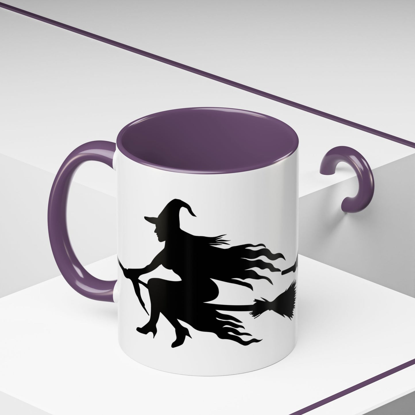 Witchy Accent Coffee Mug - Perfect for Halloween, Witch Enthusiasts, Cozy Nights, Themed Parties, Gift for Her, Magic Lovers