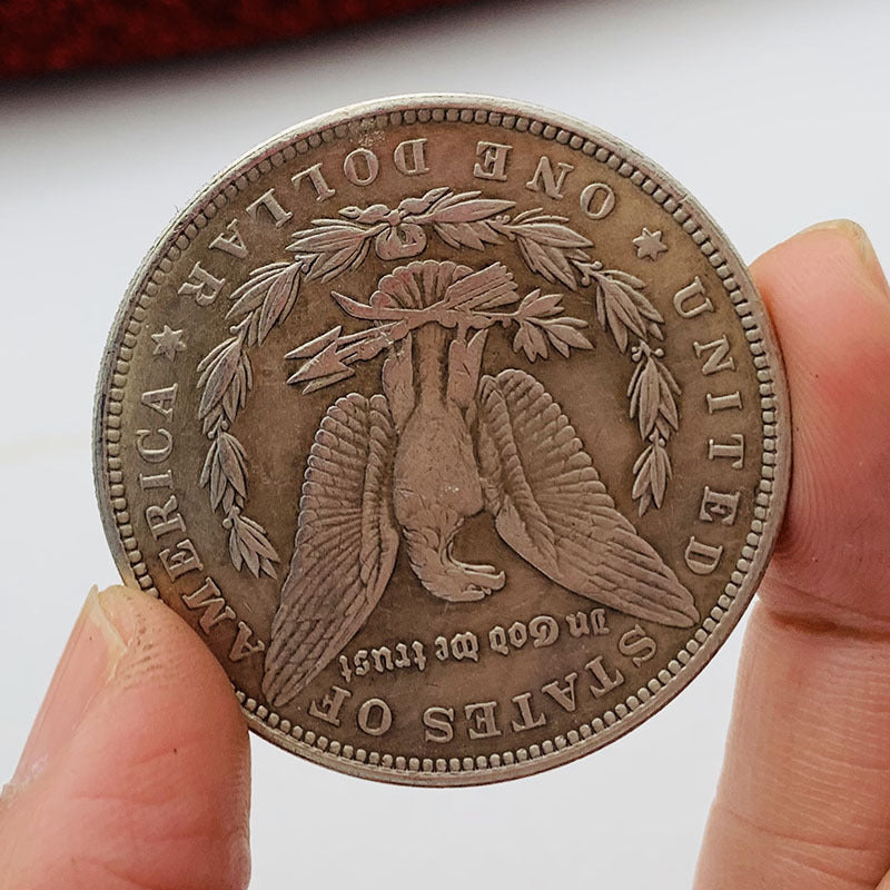 Pièce commémorative, roi Aztèque, dragon volant