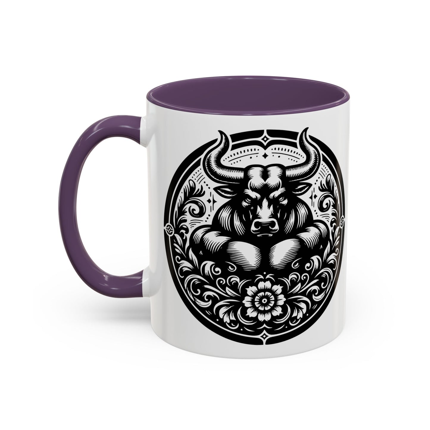 Bull-Themed Accent Coffee Mug for Animal Lovers, Unique Gift for Birthdays, Farmhouse Decor, Coffee Lover's Mug, 11oz and 15oz Options