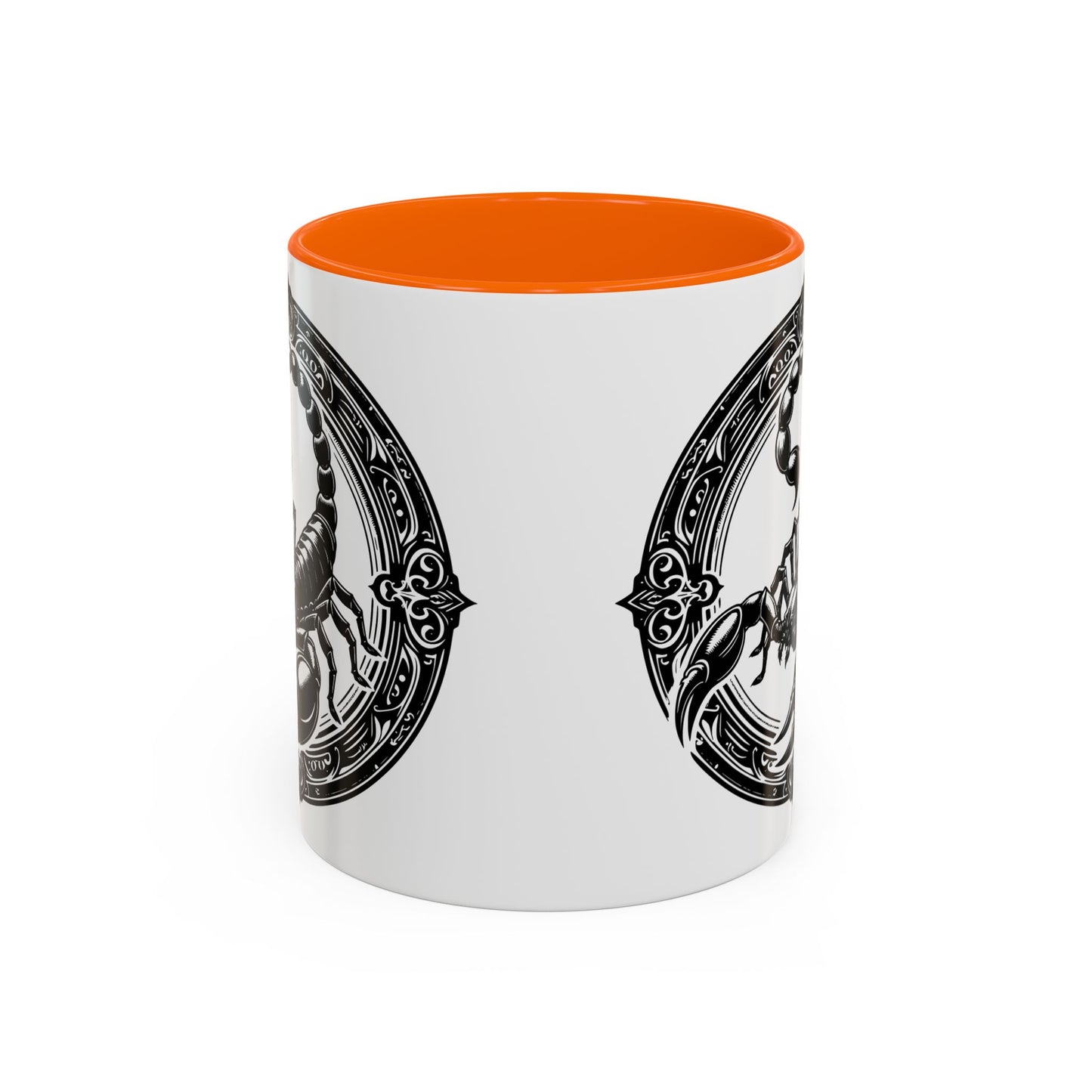 Scorpio Accent Coffee Mug - Personalized Gift, Zodiac Decor, Astrology Lover's Mug, Black and White Design, Birthday Gift