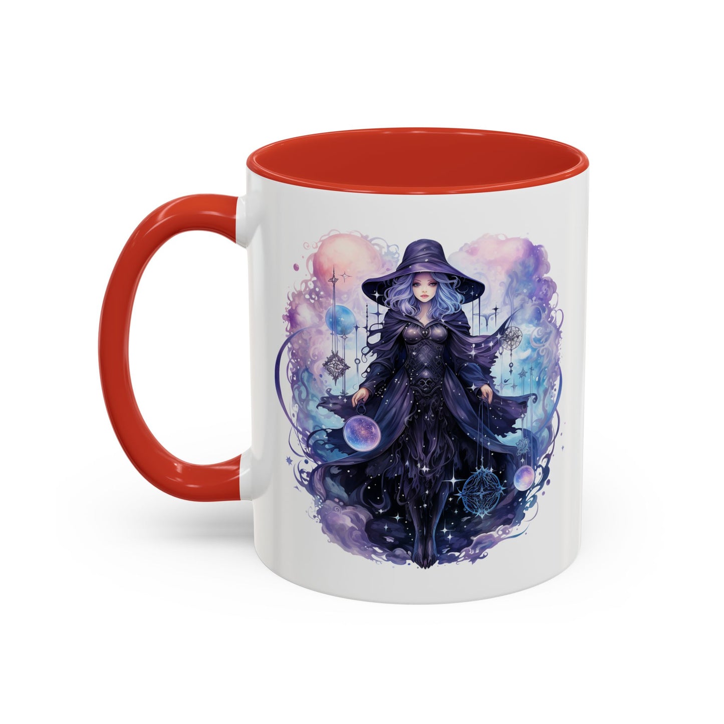 Mystical Witch Coffee Mug | Enchanting Beverage Cup | Moon Phase Gift for Witch Lovers, Halloween Décor, Unique Present