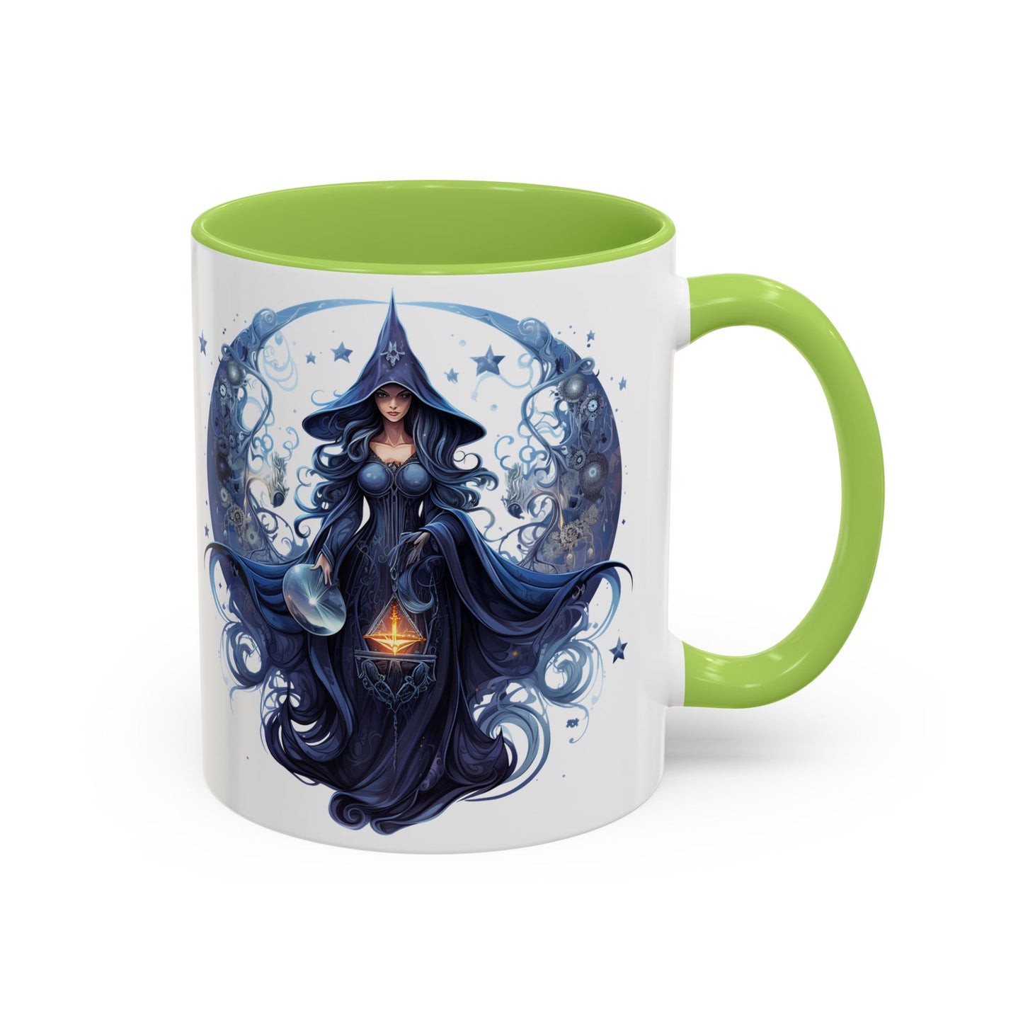 Enchanting Witch Coffee Mug - Mystic Art, Magical Decor, Astrology Gift, Unique Kitchenware, Celestial Drinkware