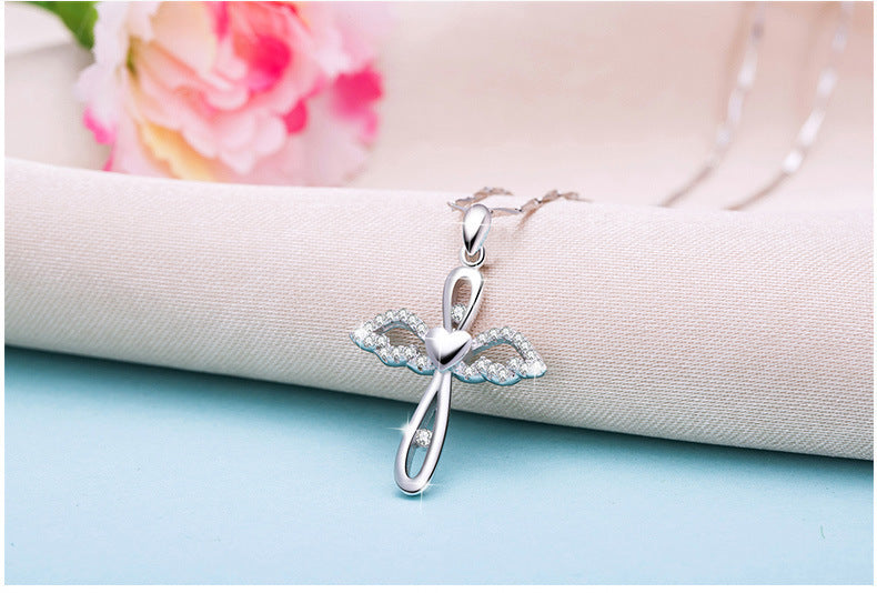Hot Sale Clavicle Chain S925 Silver Cross Pendant Female Silver Jewelry