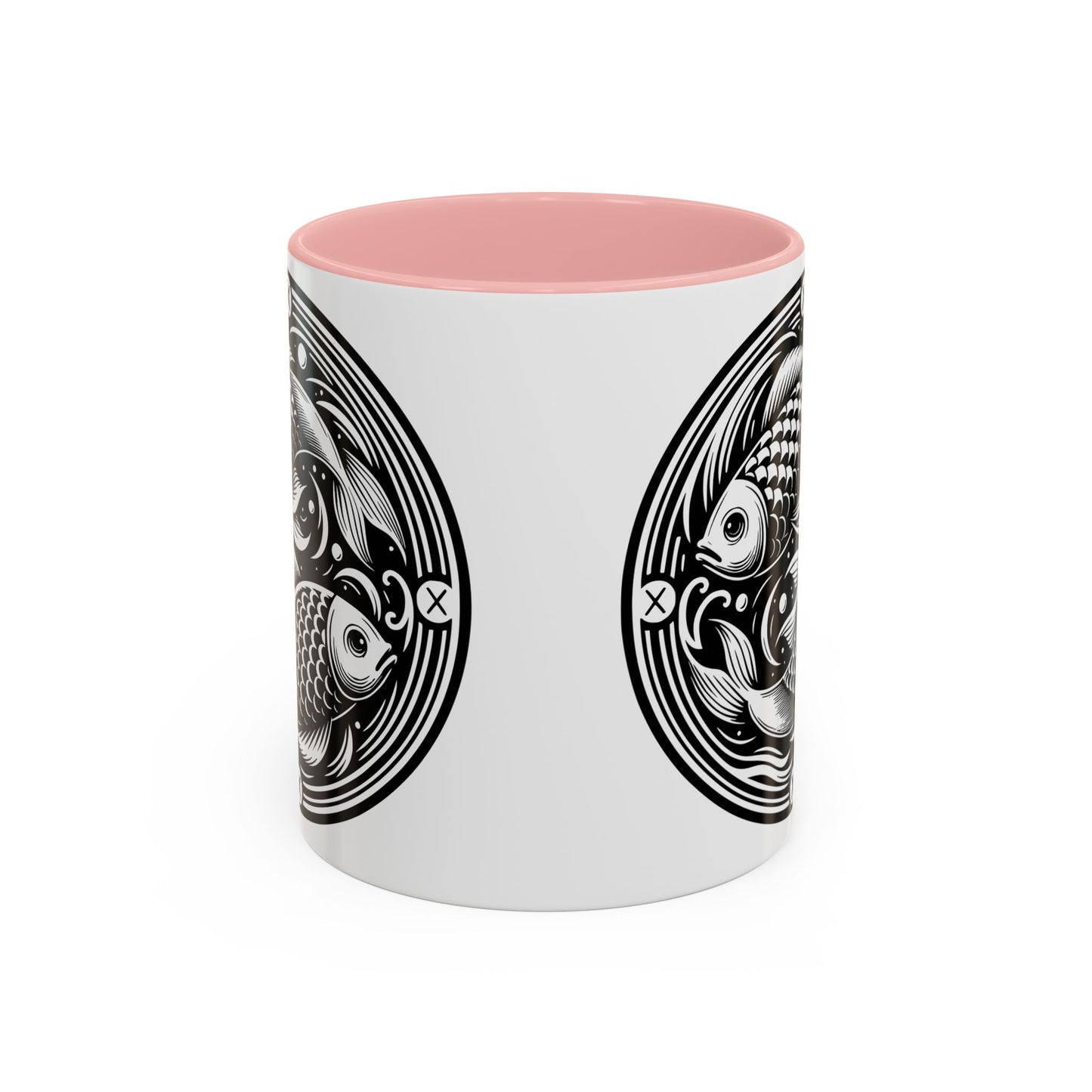 Elegant Koi Fish Accent Coffee Mug - Unique Artwork, Perfect for Tea Lovers, Gift for Him/Her, Home Decor, Birthday Present