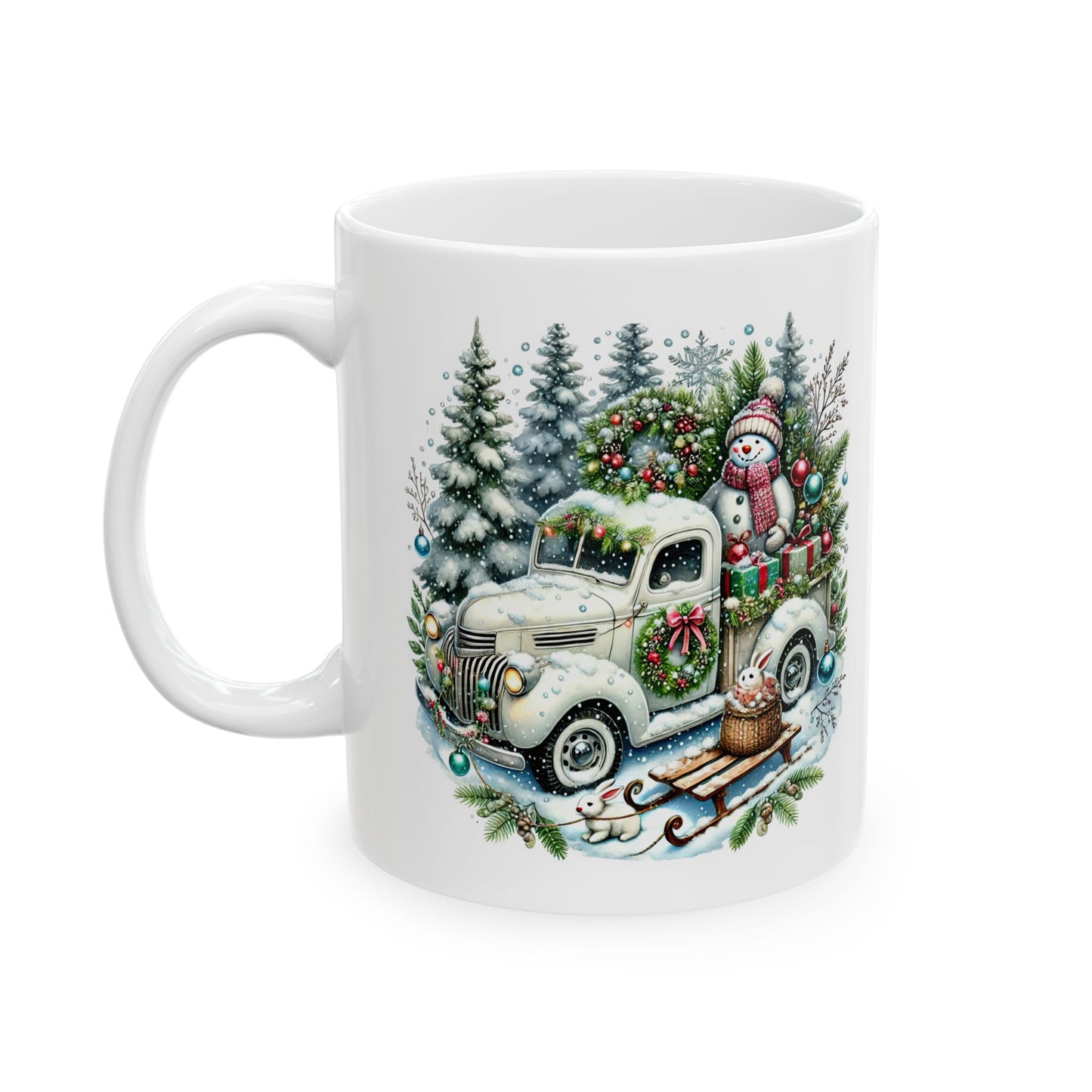 Tasse en céramique de Noël, (11oz, 15oz)