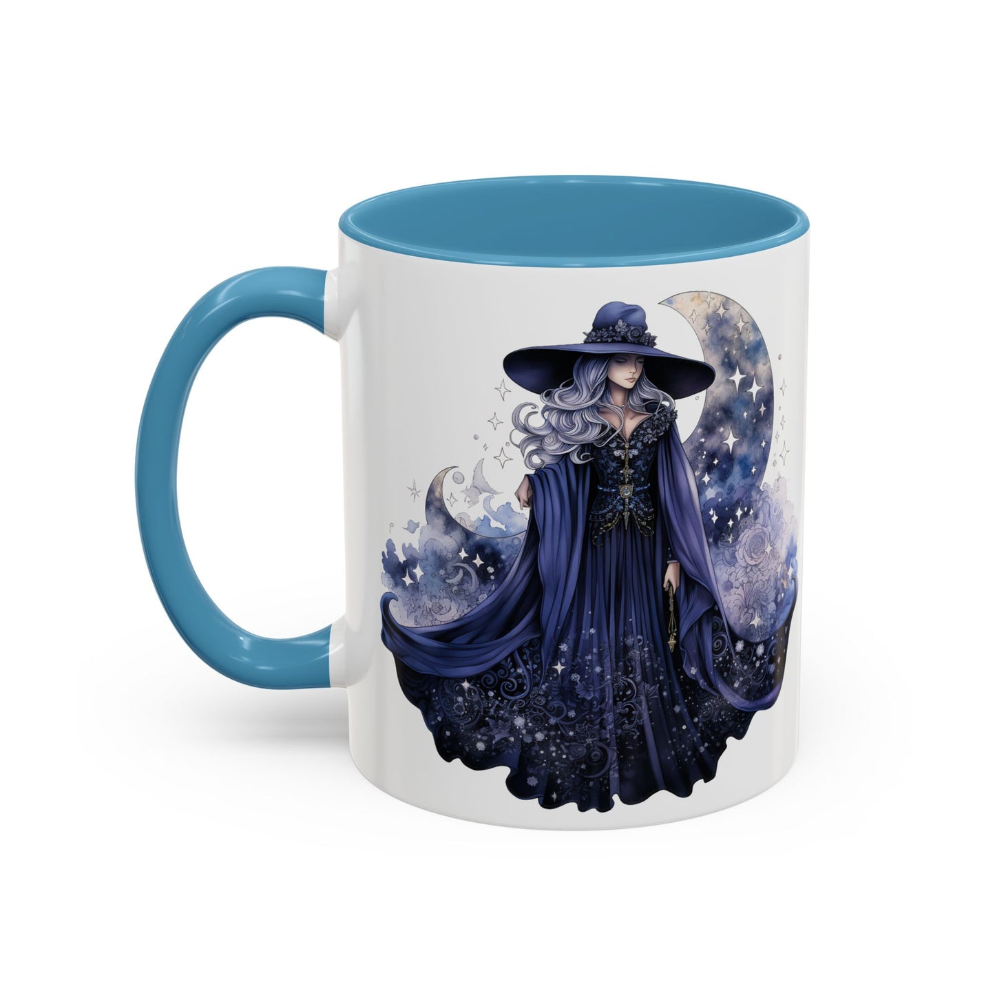Mystical Sorceress Coffee Mug, Celestial Mug, Witch Coffee Cup, Astrology Drinkware, Enchanted Gift, Moon Phase Mug
