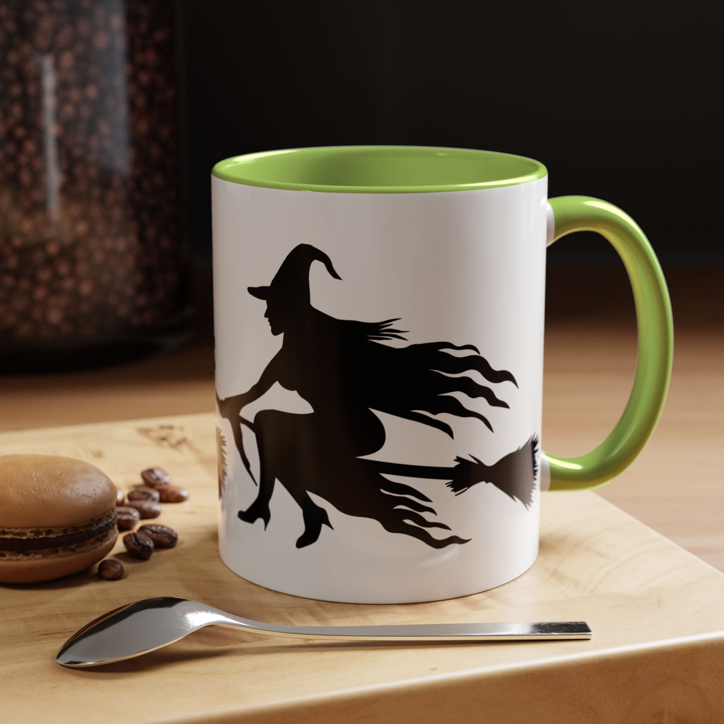 Witchy Accent Coffee Mug - Perfect for Halloween, Witch Enthusiasts, Cozy Nights, Themed Parties, Gift for Her, Magic Lovers