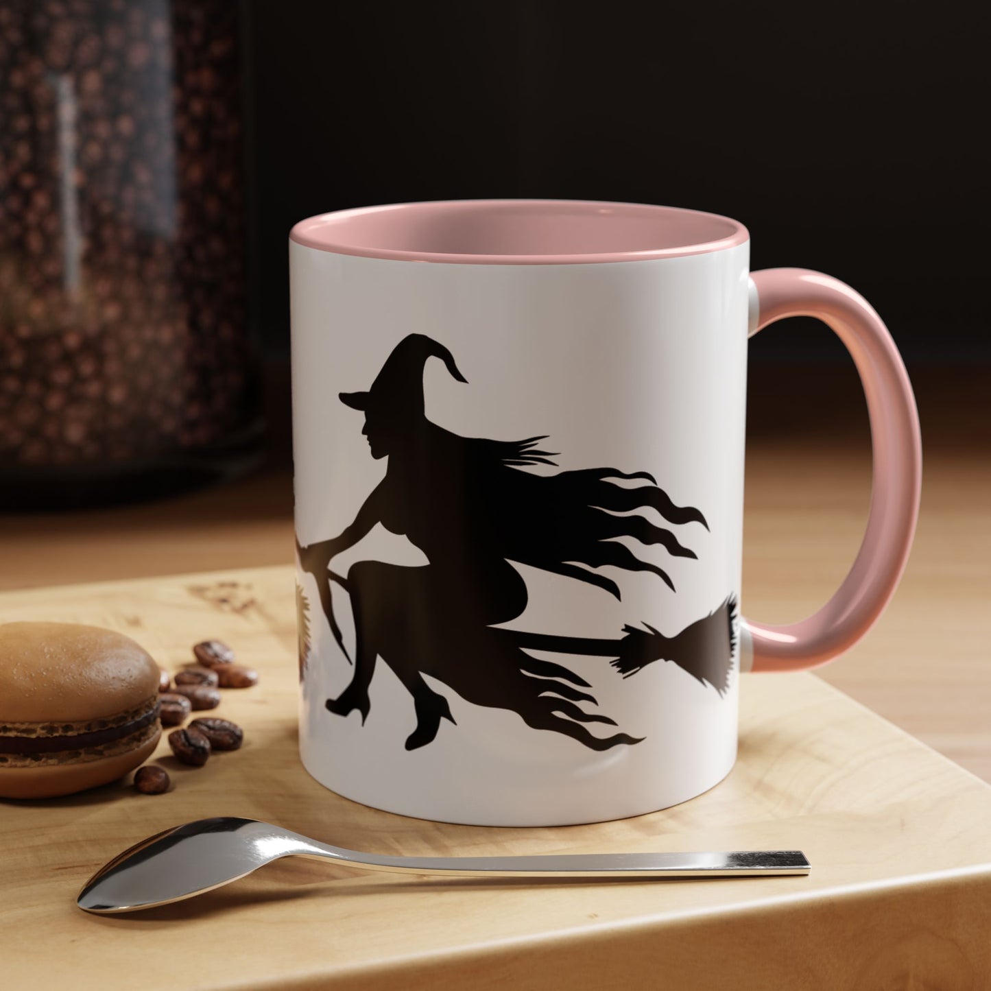 Witchy Accent Coffee Mug - Perfect for Halloween, Witch Enthusiasts, Cozy Nights, Themed Parties, Gift for Her, Magic Lovers