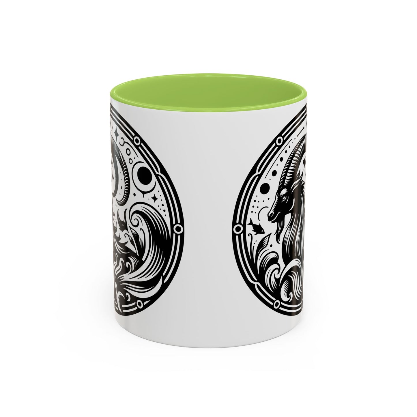 Astrological Black and White Accent Coffee Mug - Zodiac Sign, Horoscope Gift, Astrology Lovers, Unique Kitchen Decor, Cosmic Drinkware