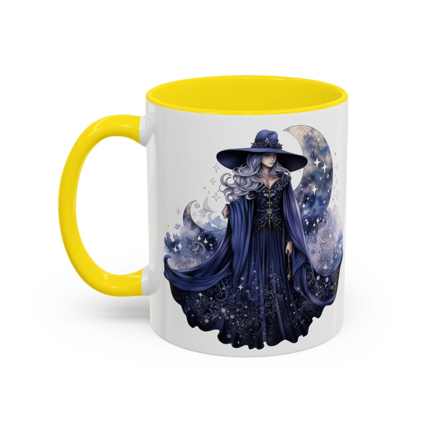 Mystical Sorceress Coffee Mug, Celestial Mug, Witch Coffee Cup, Astrology Drinkware, Enchanted Gift, Moon Phase Mug
