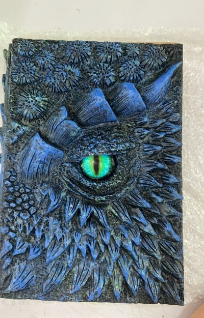 Personalized Embossed Dragon Book Resin Crafts Notebook