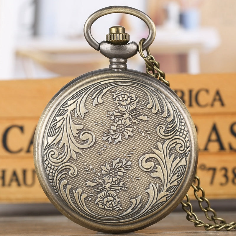 Grande Montre De Poche Avec la Vierge Marie Et Jésus Motif