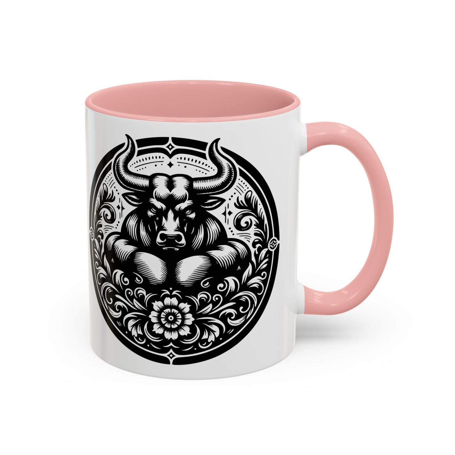Bull-Themed Accent Coffee Mug for Animal Lovers, Unique Gift for Birthdays, Farmhouse Decor, Coffee Lover's Mug, 11oz and 15oz Options