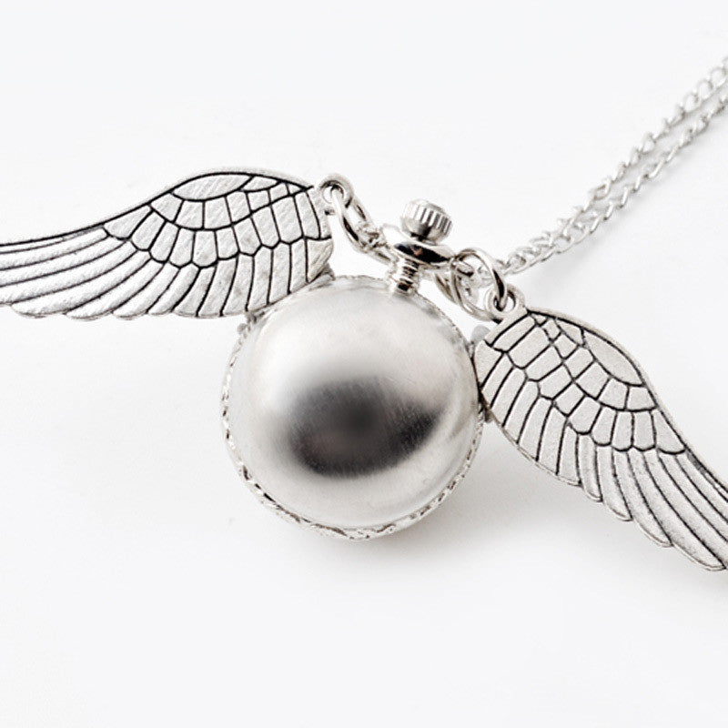 Harry Potter Snitch Quidditch Necklace Pocket Watch Retro Flip Spherical Pocket Watch Ornament