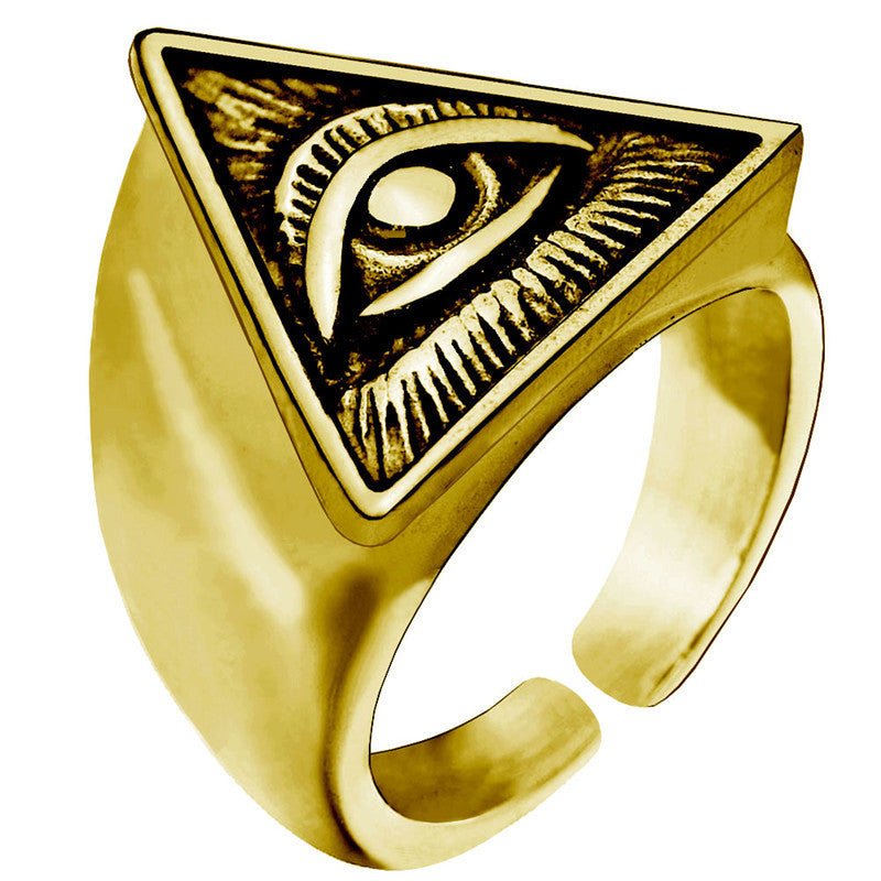 God's Eye Ring Men's Personality Punk Adjustable Ring