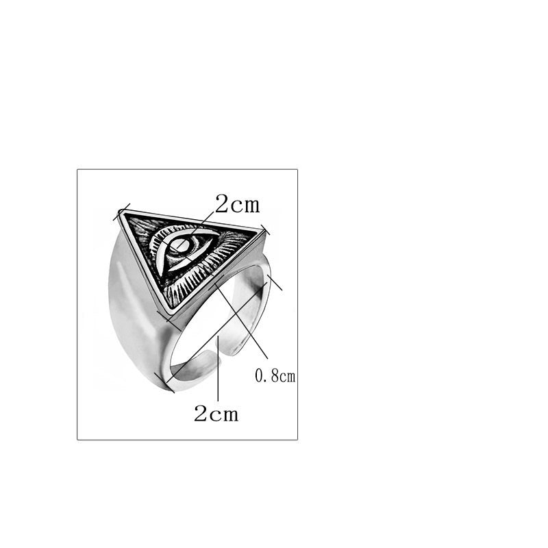 God's Eye Ring Men's Personality Punk Adjustable Ring