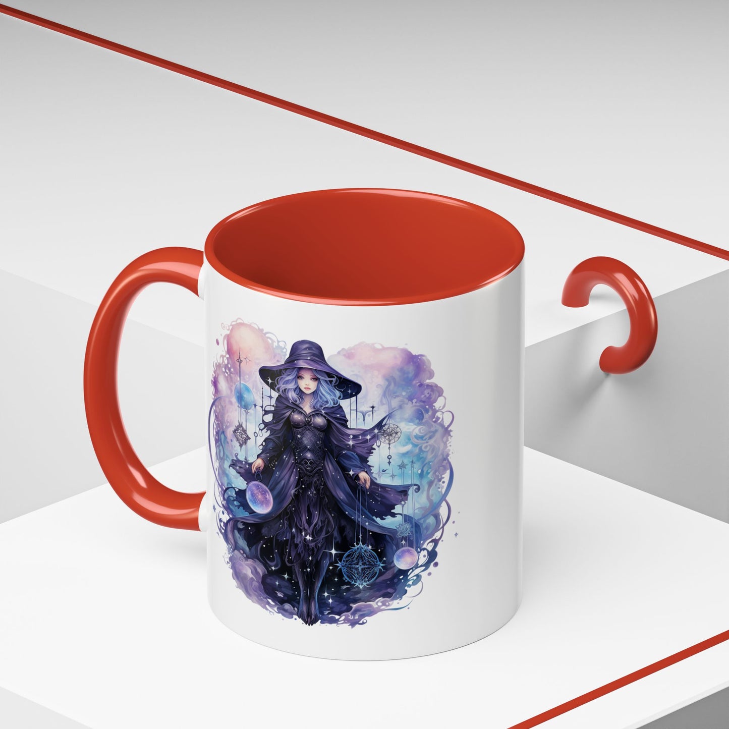 Mystical Witch Coffee Mug | Enchanting Beverage Cup | Moon Phase Gift for Witch Lovers, Halloween Décor, Unique Present