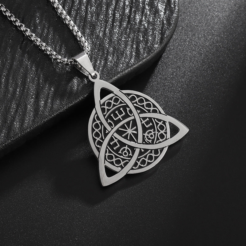 Viking Compass Stainless Steel Necklace For Women