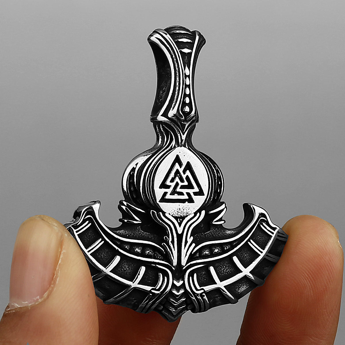 Vintage Viking Anchor Rune Titanium Steel Pendant