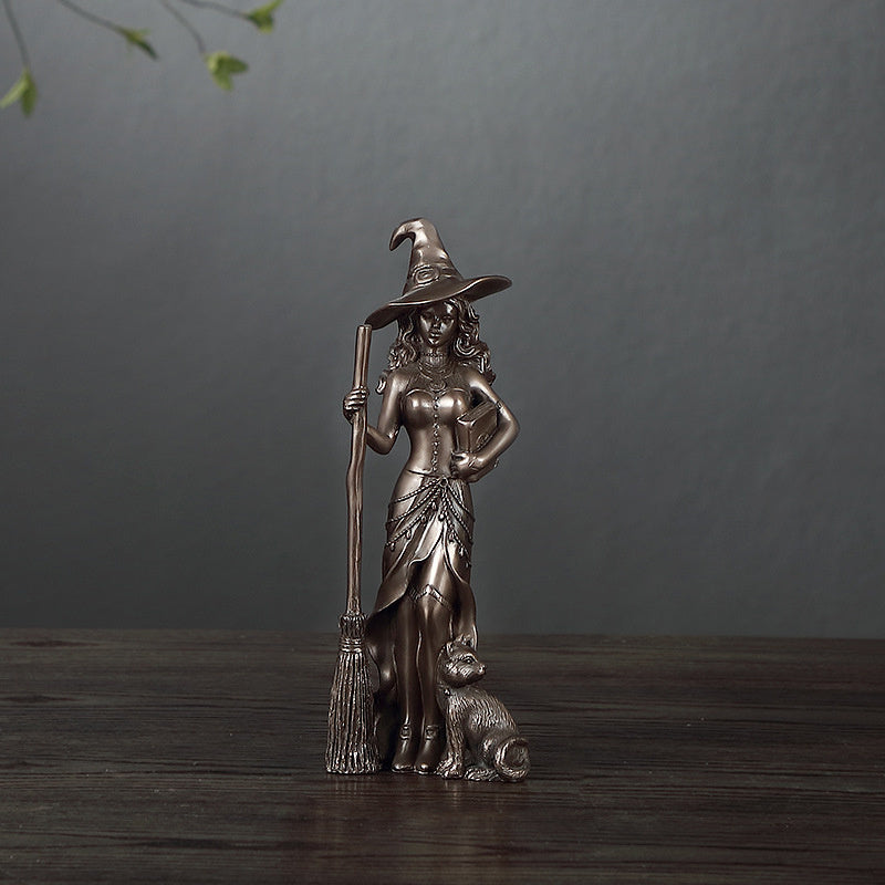 Bronze Sorcière Artisanat Décoration