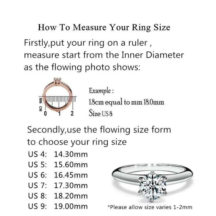 Silver 925 Original Diamond Test Past 1 Carat Brilliant Cut D Color Moissanite Angel Kiss Ring Sparkling Gemstone Party Jewelry