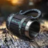 Medieval Resin Mug Germany Beer Barrel Cup Set Souvenir Bar Tools Stainless Steel Tankard Imitation Wooden Wine Bucket Cup