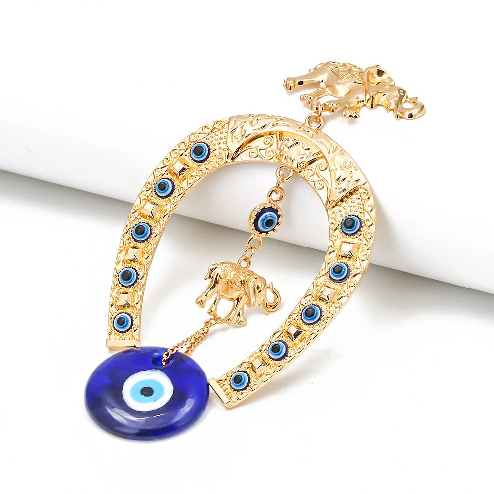 Lucky Eye Evil Eye, Islam Projecan, Lucky Gold Document, Elephant Keychain, Tentures murales pour la décoration