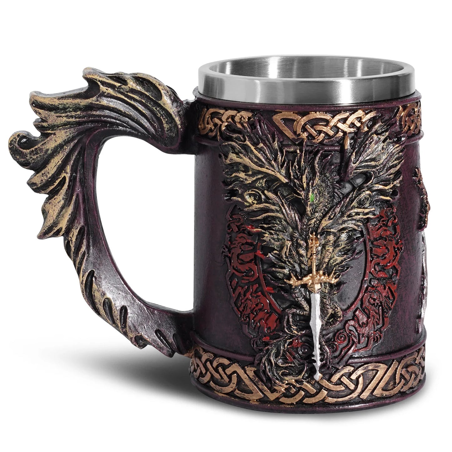 Trade Assurance Nordic Viking Loki Tankard Dragon Scandinavian Mug Nordic Thor Hammer Beer Bottle Mark Cup Opener