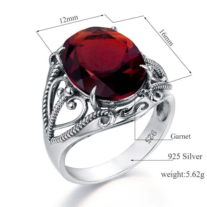 Bohemian 925 Silver Ring Round Blue Topaz Gemstone Crystal Prong Setting Sterling Silver Jewelry Rings Women