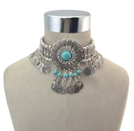 Ethnique gitane couleur métal ceinture corps chaînes Boho indien Sexy pièce gland perlé pierre danse du ventre taille chaîne tu Tribal bijoux