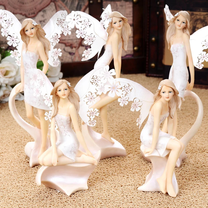 Ange ornements décorations de salon fée mignonne décor à la maison ange pour la décoration de la maison accessoires fée jardin Miniature