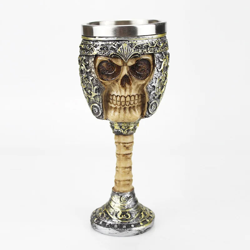 Gobelet à vin gothique contenant griffe de Dragon squelette Viking rétro verre à vin en acier inoxydable et résine meilleurs cadeaux d'halloween Bar Drinkware