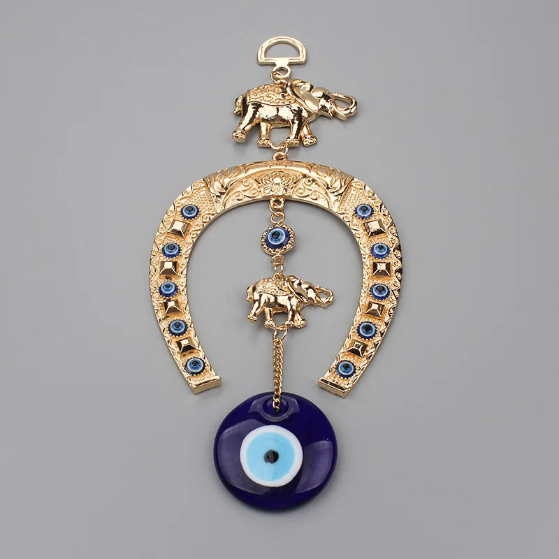 Lucky Eye Evil Eye, Islam Projecan, Lucky Gold Document, Elephant Keychain, Tentures murales pour la décoration