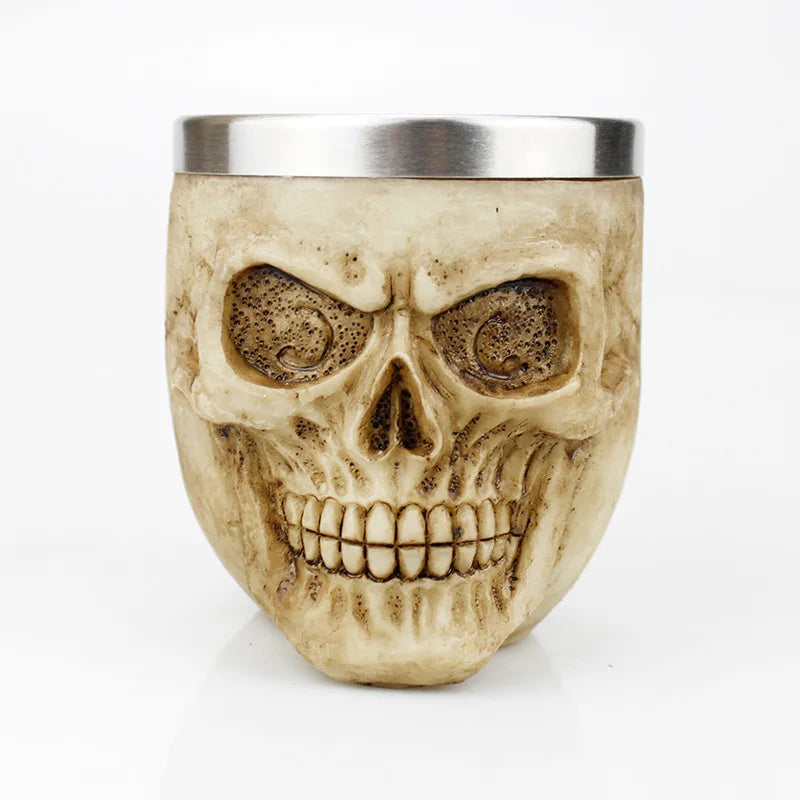 Gobelet à vin gothique contenant griffe de Dragon squelette Viking rétro verre à vin en acier inoxydable et résine meilleurs cadeaux d'halloween Bar Drinkware