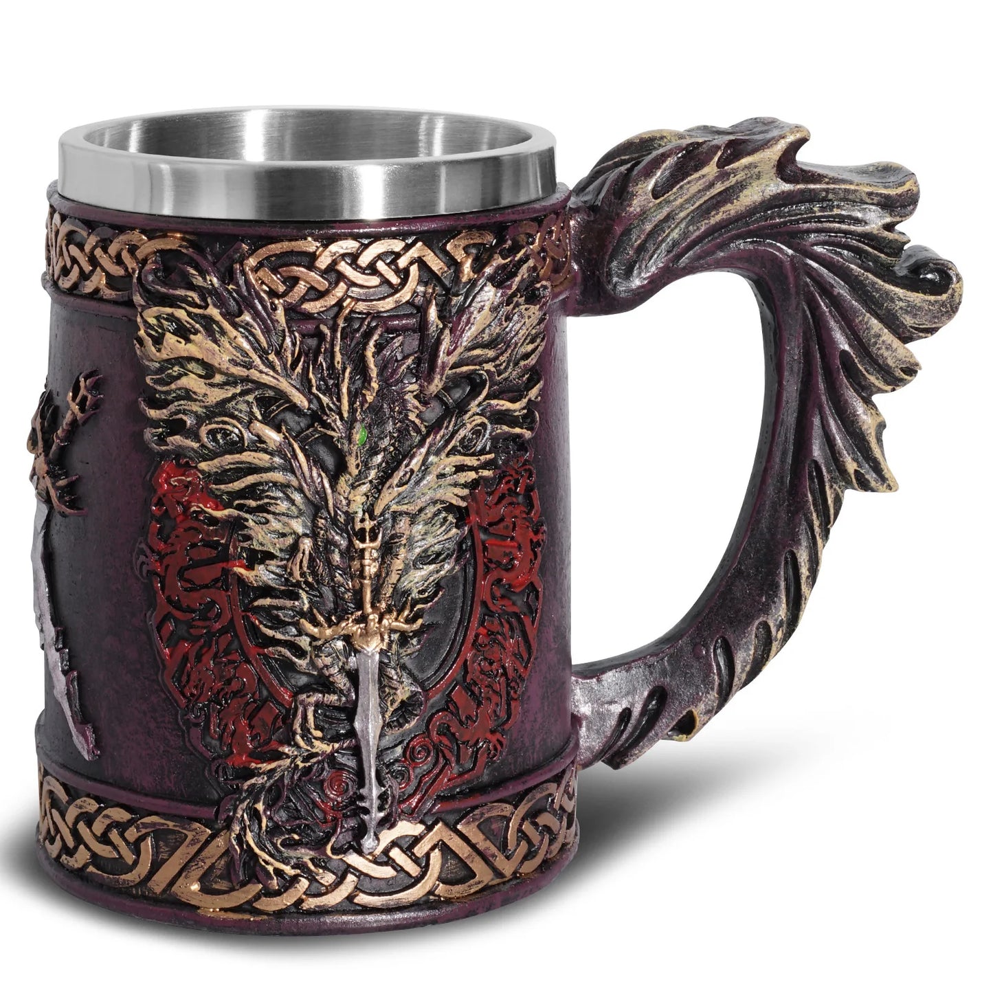 Trade Assurance Nordic Viking Loki Tankard Dragon Scandinavian Mug Nordic Thor Hammer Beer Bottle Mark Cup Opener
