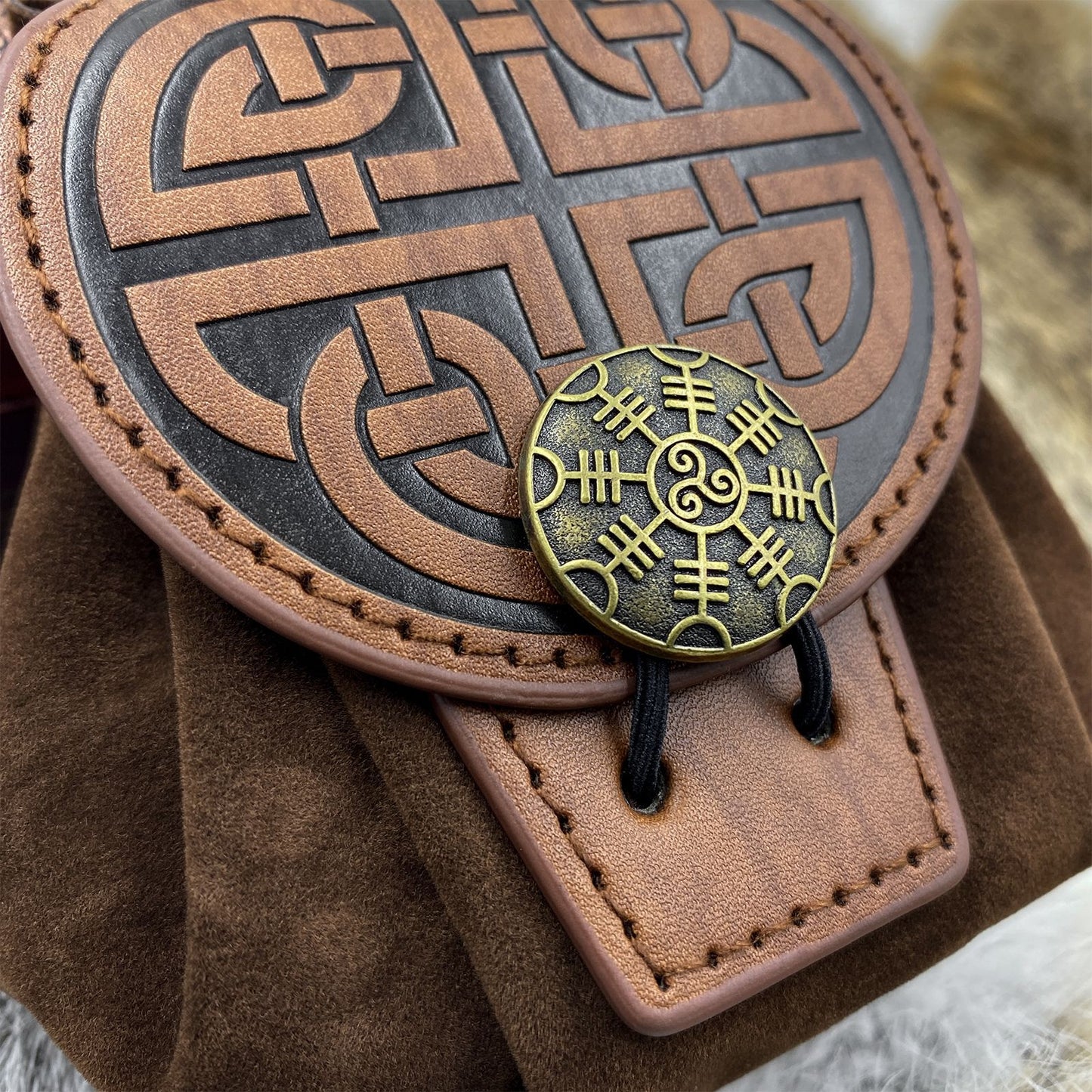 Medieval Disc Bag Viking Style Retro COSPLAY Props